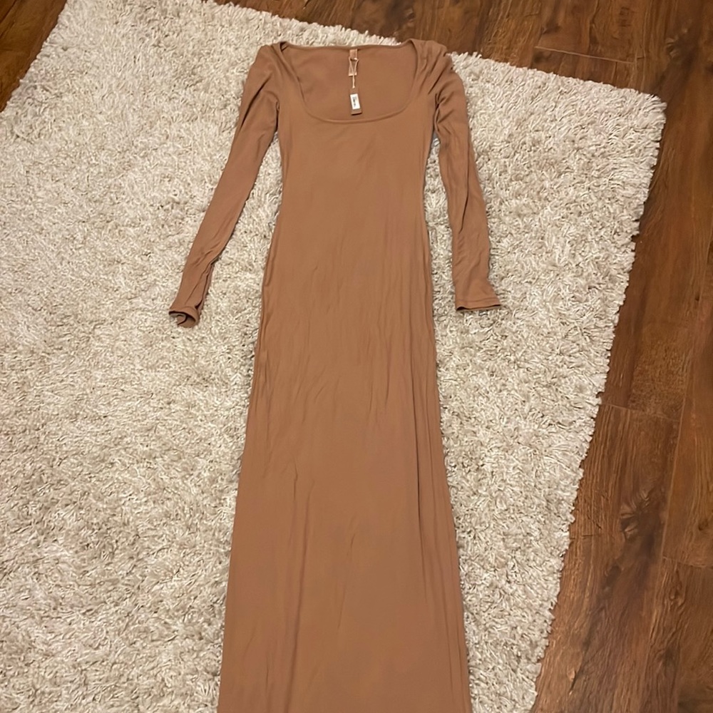 Skims soft lounge long sleeve dress